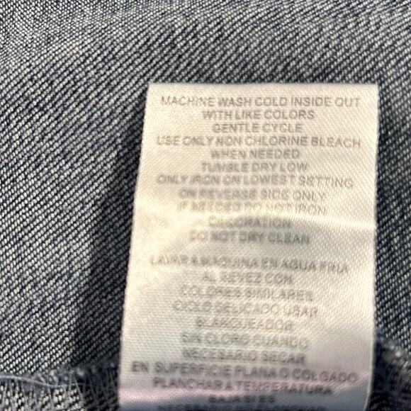 Democracy Denim Jean Jacket Blue Medium Wash Size Large Casual Western Travel - Picture 11 of 11